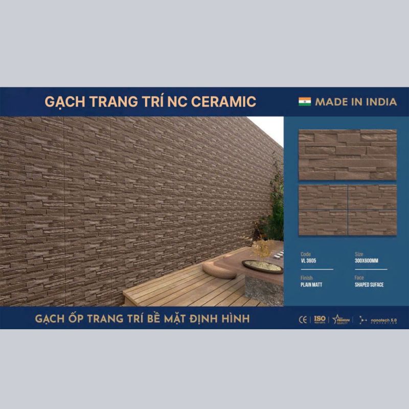Gạch ốp tường Ấn độ kích thước 30x60 VL3605